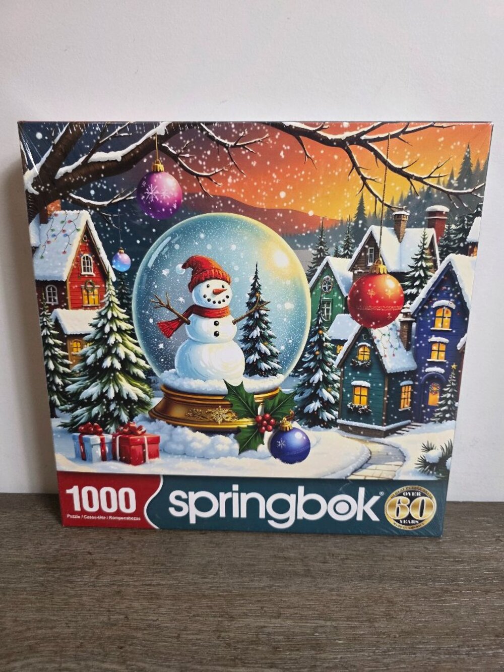 NEW Snowman Snow Globe - 1000 Piece Jigsaw Puzzle by Springbok SEALED
